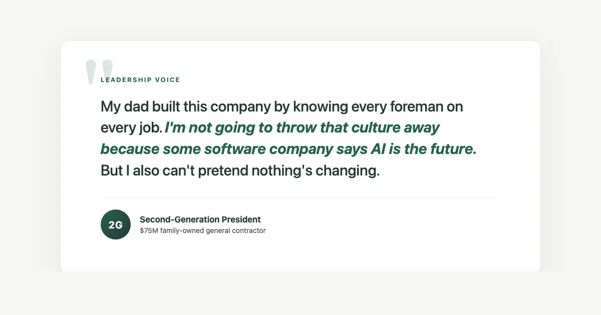 Second-generation family-firm president on balancing tradition with technology